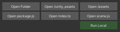 Decentraland Project folder UI