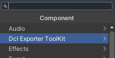 Dcl Exporter ToolKit components Sub-Menu