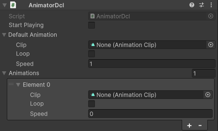 Custom animator component UI